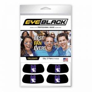 Northwestern Wildcats Set of Four Black Eyeblacks