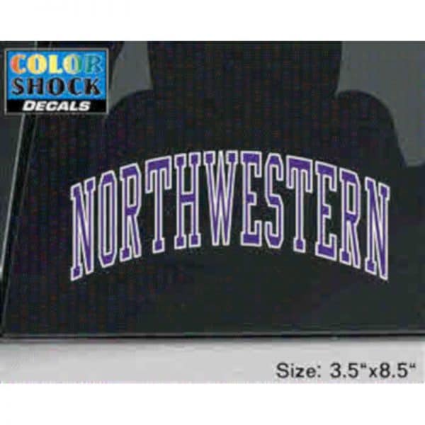 Arched Northwestern Outside Application Decal