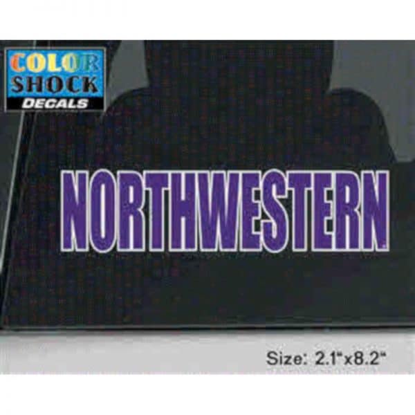 Northwestern University Wildcats Straight Northwestern Outside Application Decal