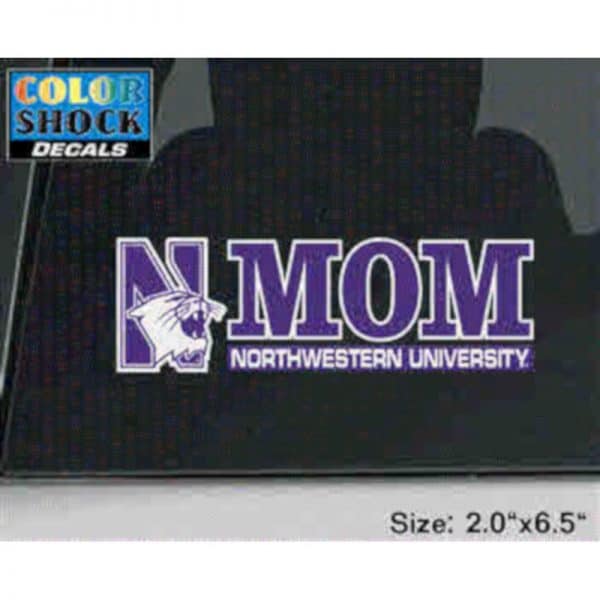 Northwestern University Wildcats Mom Design Outside Application Decal