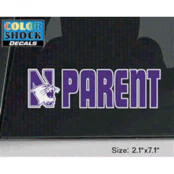 Northwestern University Parent Design Outside Application Decal