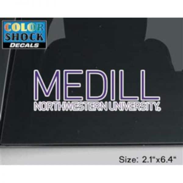 Northwestern University Medill School of Journalisim Design Outside Application Decal