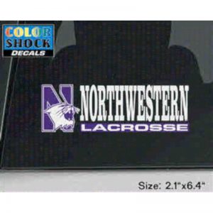 Northwestern University Lacrosse Outside Application Decal