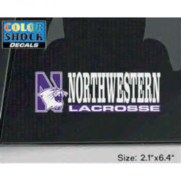 Northwestern University Lacrosse Outside Application Decal