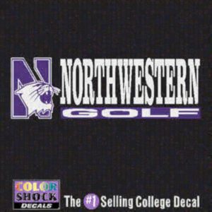 Northwestern University Golf Outside Application Decal