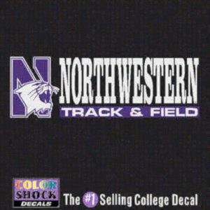 Northwestern University Track & Field Outside Application Decal