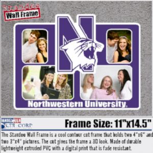 Northwestern University Laser Cut Acrylic Standee Wall Picture Frame