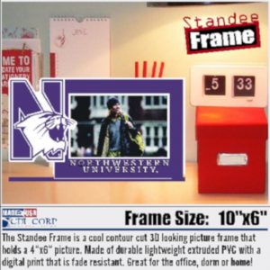 Northwestern University Laser Cut Acrylic Standee Picture Frame
