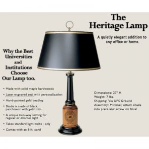 Northwestern Widcats Heritage Lamp