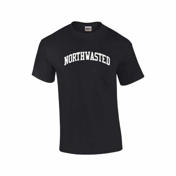 Northwestern Wildcats Youth Black Short Sleeve Tee Shirt with Northwestern University Seal Design