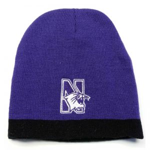 Northwestern Wildcats Youth Knit Cap with Pom