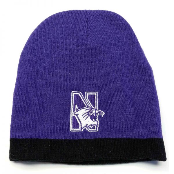 Northwestern Wildcats Youth Knit Cap with Pom