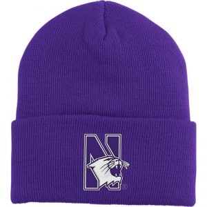 Northwestern Wildcats Adult Knit Cap with Pom