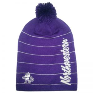 Northwestern Wildcats Adult Knit Cap with Pom