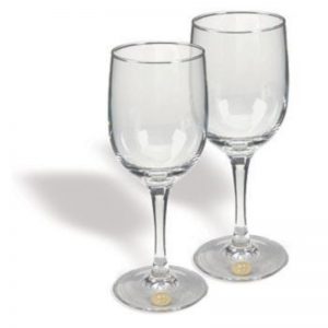 Northwestern Wildcats Mascot Design Gold Medallion Nordic Wine Glass