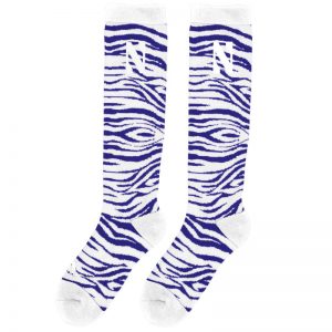 Northwestern University Wildcats Adult Zebra Design Socks