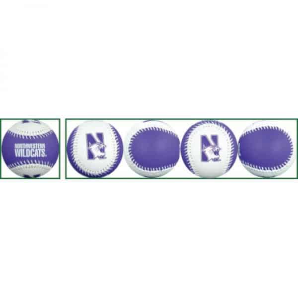 Northwestern Wildcats Two Tone Purple/White Baseball Ball