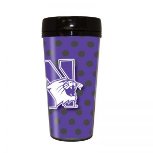 Northwestern Wildcats Polka Dot Travel Tumbler