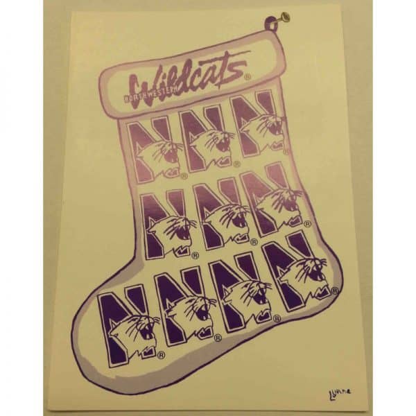 Northwestern Wildcats "Happy Holidays" Notecard with Envelope