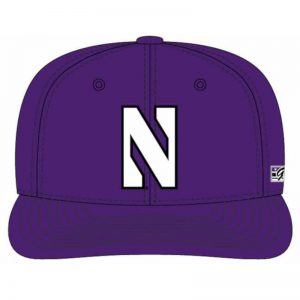 Northwestern Wildcats Purple Fitted Hat with Stylized N Design