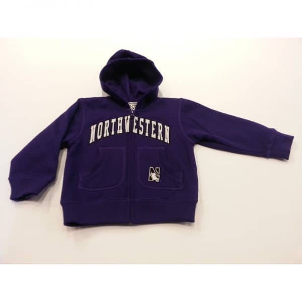 Northwestern Wildcats Purple Toddler Zip-Hood Sweatshirt