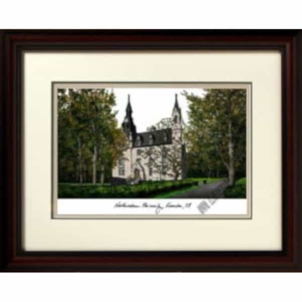 Northwestern University Alma Mater Framed Lithograph - Musuem Quality