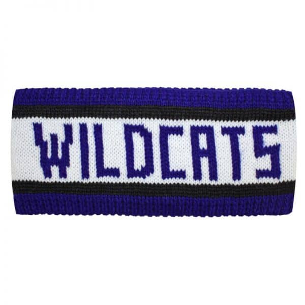 Northwestern Wildcats Knit Headband with Wildcats woven in