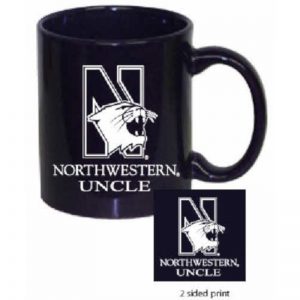 Northwestern University Wildcats 11 oz. Purple Ceramic Coffee Mug with Uncle Design