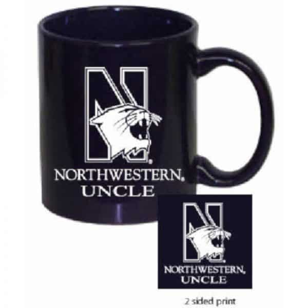 Northwestern University Wildcats 11 oz. Purple Ceramic Coffee Mug with Uncle Design