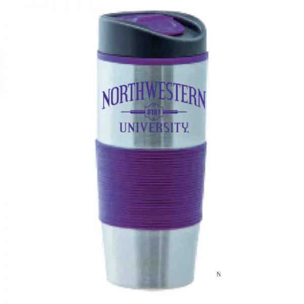 Northwestern Wildcats 16oz.  Lincoln Tumbler Travel Mug with "Northwestern University 1851" Design