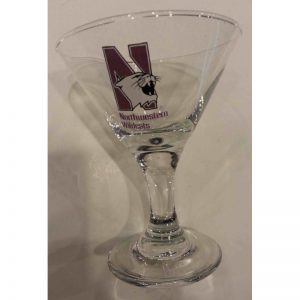 Northwestern Wildcats 3 oz. Mini Martini Glass with "N-cat" Design  
