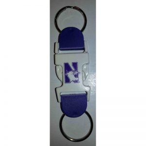 Northwestern Wildcats Valet Key Chain with "N-Cat" Design