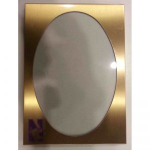 Northwestern Wildcats Metal Gold Picture Frame 5"X7"