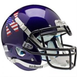 Northwestern Wildcats Alternate USA Flag  Schutt Full Size XP Replica Helmet