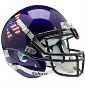 Northwestern Wildcats Alternate USA Flag Schutt XP Full Size Authentic Helmet