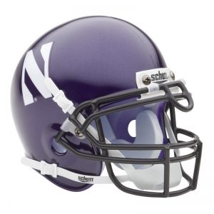 Northwestern Wildcats Schutt Mini Authentic Helmet