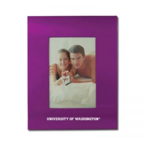 Northwestern Wildcats 4X6 Purple Brushed Metal Portrait Frame with Northwestern University Design