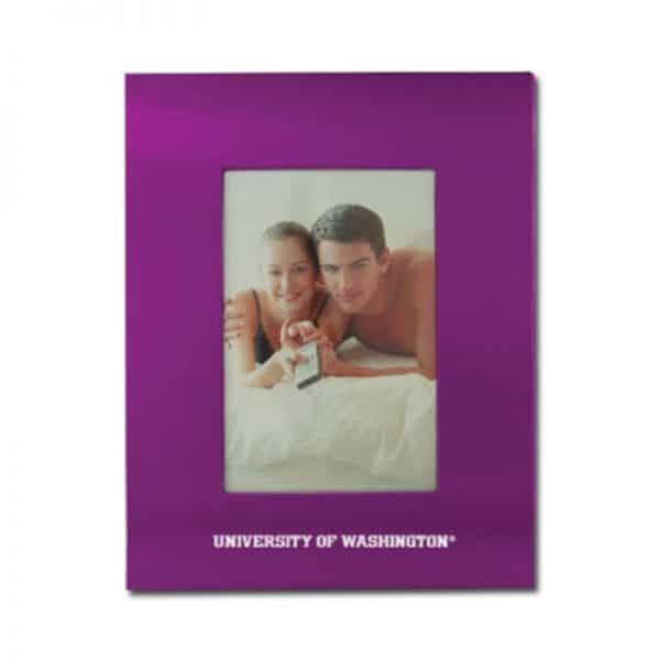 Northwestern Wildcats 4X6 Purple Brushed Metal Portrait Frame with Northwestern University Design