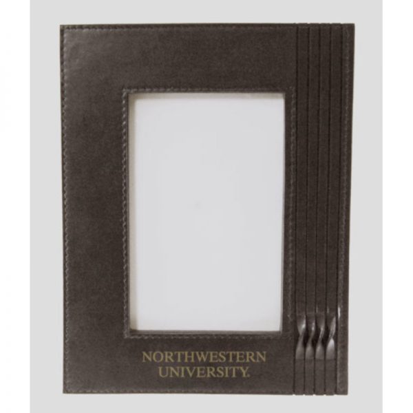 Northwestern Wildcats Brown Leather 5X7 Photo Frames with Northwestern University  Design