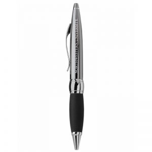Northwestern Wildcats Laser Engraved Gunmetal Twist Action Pen with Northwestern University Design