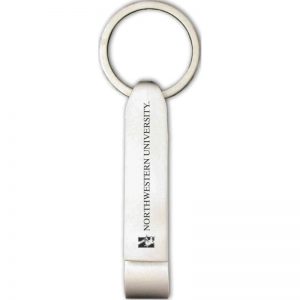 Northwestern Wildcats Laser Engraved Bottle Opener Key Chain with Mascot Design 