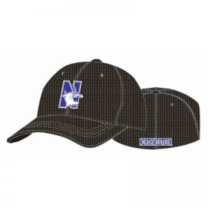 Northwestern Wildcats Black Flexfit Mesh Hat