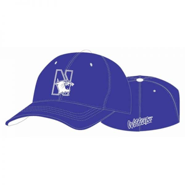 Northwestern Wildcats Purple Flexfit Hat with N-Cat Design