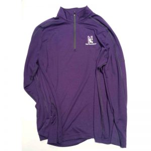 Northwestern University Wildcats Under Armour Adult Purple Predator Mock 1/4 Zip