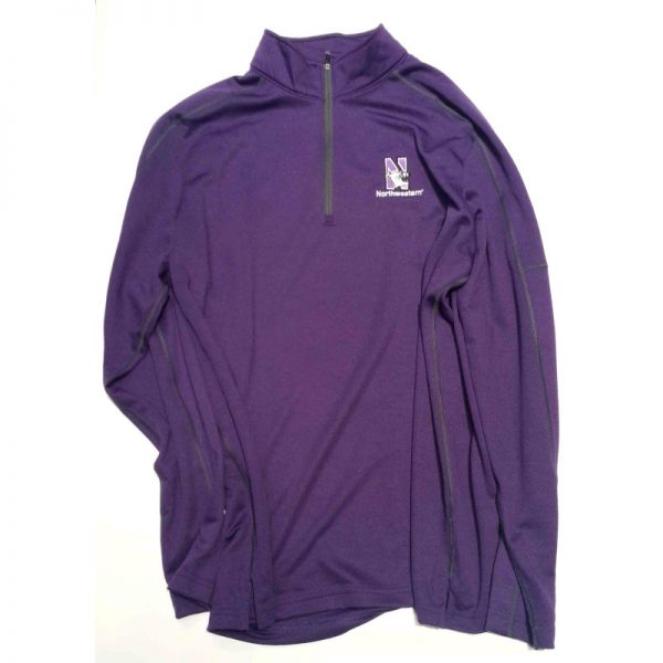 Northwestern University Wildcats Under Armour Adult Purple Predator Mock 1/4 Zip