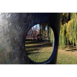 Northwestern Wildcats Postcard The Sculpture Garden of Northwestern University's Mary & Leigh Block Museum of Art NU0031