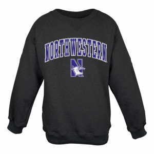 Adult Crewneck Sweatshirt  with Tackle Twill Sewn on Lettering