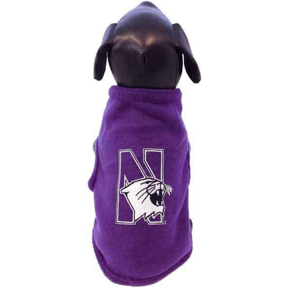 Northwestern University Wildcats Polar Fleece Dog Sweatshirt