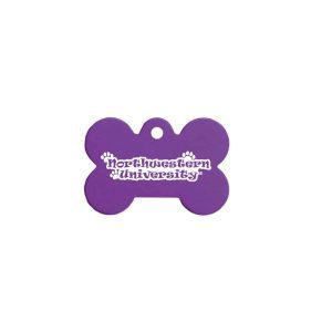 Northwestern University Wildcats Engravable Pet ID Tag