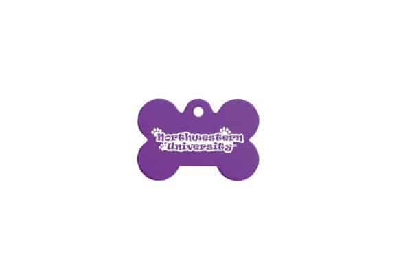 Northwestern University Wildcats Engravable Pet ID Tag
